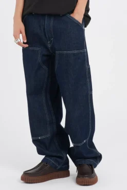 568 LOOSE STRT DBL KNEE - Jean | Bleu