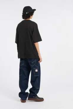 568 LOOSE STRT DBL KNEE - Jean | Bleu