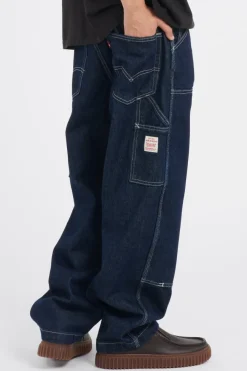 568 LOOSE STRT DBL KNEE - Jean | Bleu