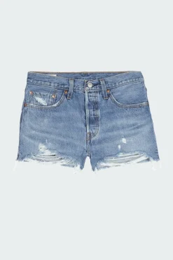 501 ORIGINAL - Short court en denim délavé | Bleu