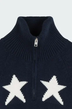 1/4 ZIP RWB STAR - Pull | Multicolore