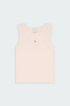 A - WOVEN LABEL 2X2 - Débardeur | Rose