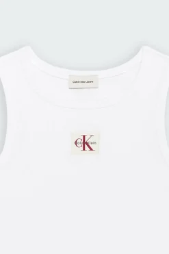 A - WOVEN LABEL 2X2 - Débardeur | Blanc