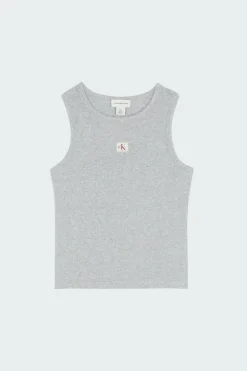 A - WOVEN LABEL 2X2 - Débardeur | Gris