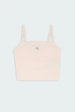 A- WOVEN LABEL RIB C - Top | Rose