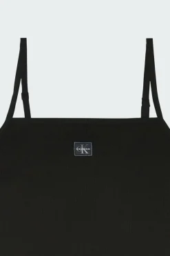 A- WOVEN LABEL RIB C - Top | Noir