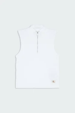 A- WOVEN LABEL SL - Top | Blanc