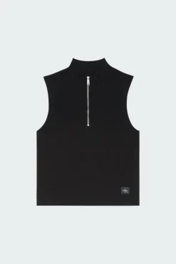 A- WOVEN LABEL SL - Top | Noir