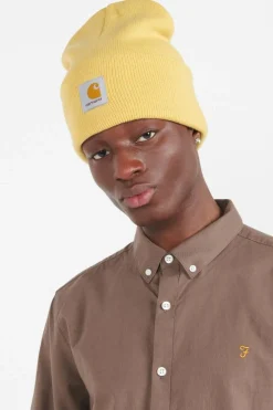 Acrylic Watch Hat - Bonnet | Jaune