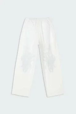 ADELINA PLEATED PANT UBL - Pantalon | Blanc