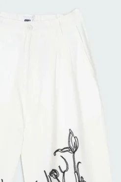 ADELINA PLEATED PANT UBL - Pantalon | Blanc