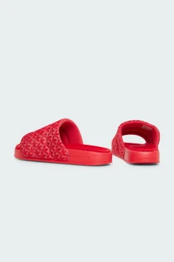 ADILETTE ESSENTIAL - Claquettes | Rouge