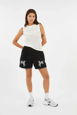 ADRIENNE CROCHET TANK - Top | Beige