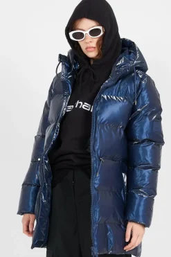 Alta long puffer string - Doudoune | Bleu