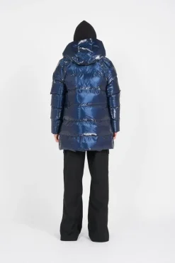 Alta long puffer string - Doudoune | Bleu