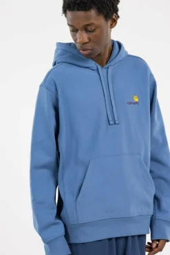 AMERICAN SCRIPT - Hoodie | Bleu