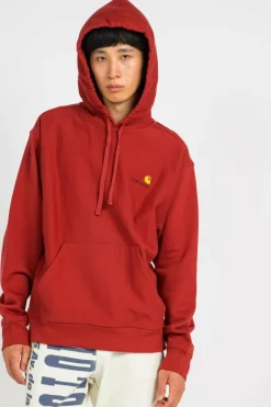 AMERICAN SCRIPT - Hoodie | Rouge