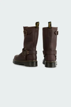 Anistone Hi Dark Brown Burnished Waxy Pull Up Wp - Bottines | Marron