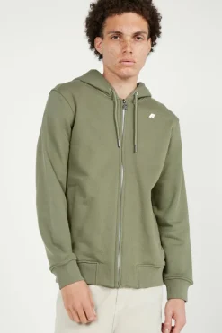 ANTHONY TERRY - Hoodie zippé | Kaki