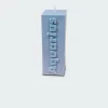AQUARIUS ZODIAC BLOCK PILLAR CANDLE - Bougie | Bleu