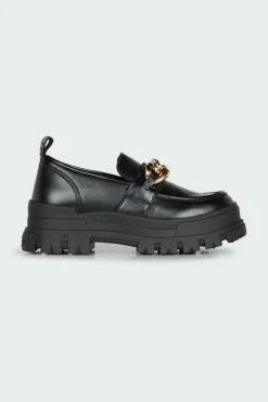 ASPHA LOAFER CHAIN - mocassins | Noir