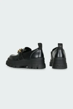 ASPHA LOAFER CHAIN - mocassins | Noir