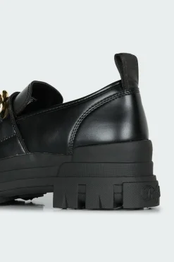 ASPHA LOAFER CHAIN - mocassins | Noir