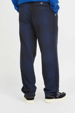 Authentic Chino Loose Tapered Plaid - Pantalon | Noir