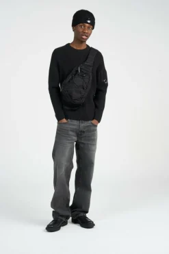 BACK PACK IN NYLON - Sac à bandoulière | Noir