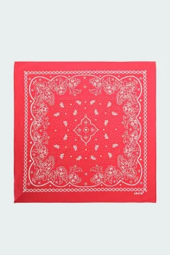 Bandana imprimé cachemire en coton | Rouge