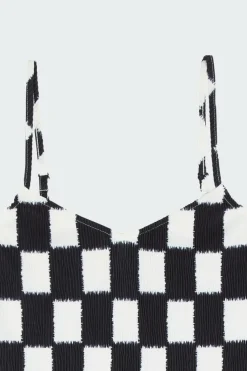 BENTON CHECKER - Robe | Noir