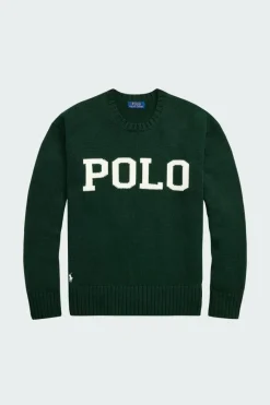 Big Fit Logo Cotton Sweater - Pull | Vert