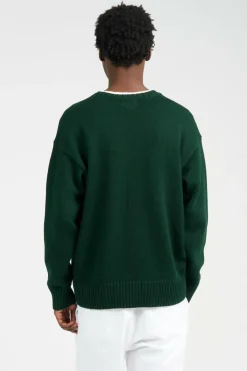 Big Fit Logo Cotton Sweater - Pull | Vert