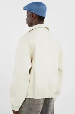 Big Logo Leather Jacket - Veste | Beige