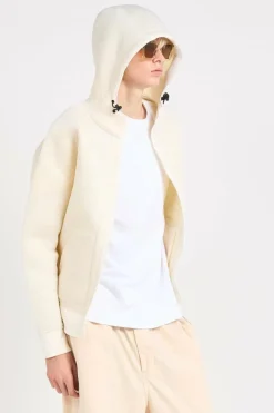 BIG SWEAT A CAPUCHE - Hoodie zippé | Blanc