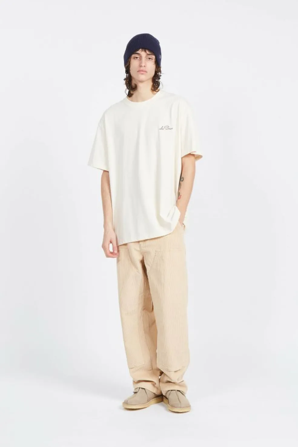 BIG TIMER CORD PANT - Pantalon | Beige