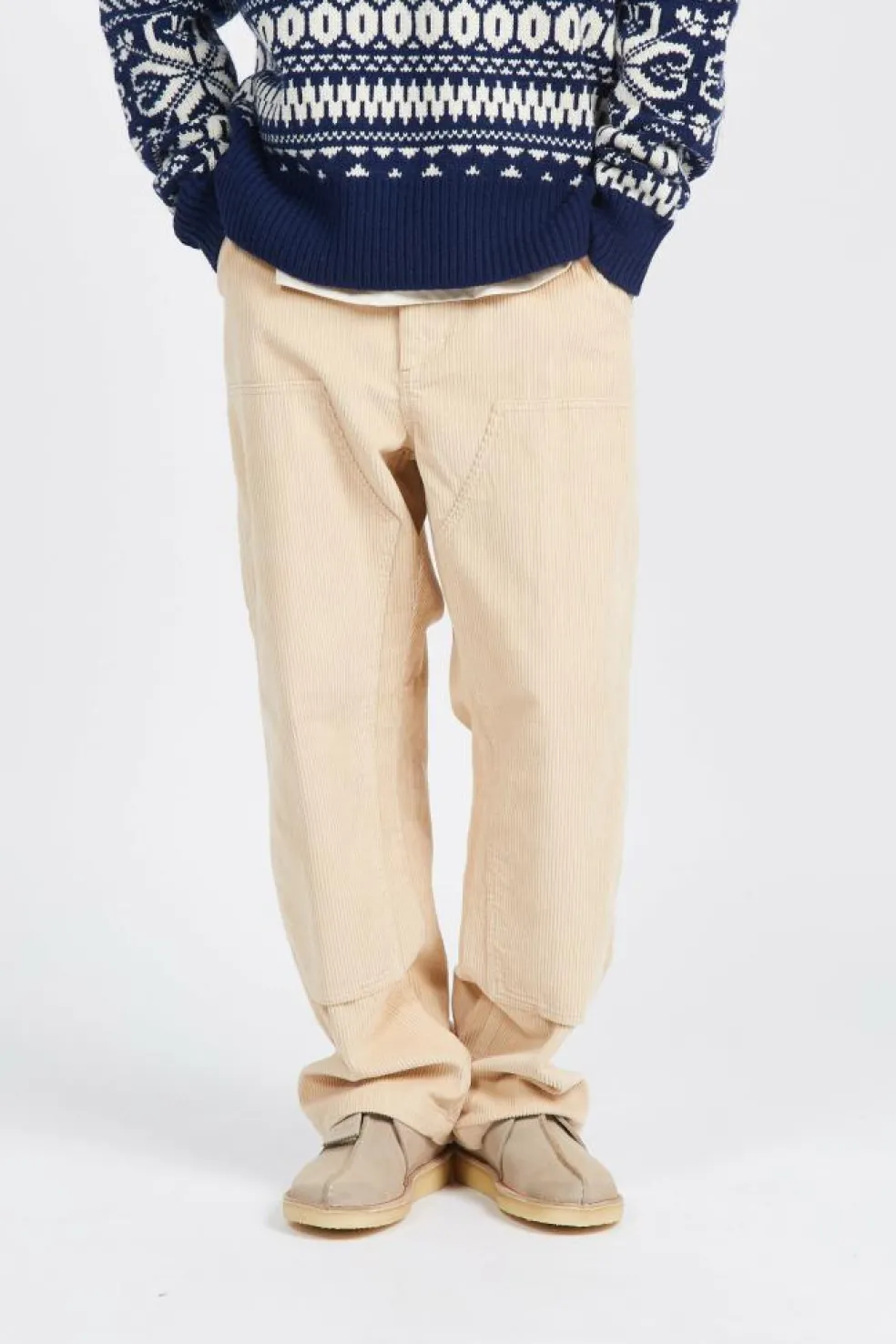 BIG TIMER CORD PANT - Pantalon | Beige