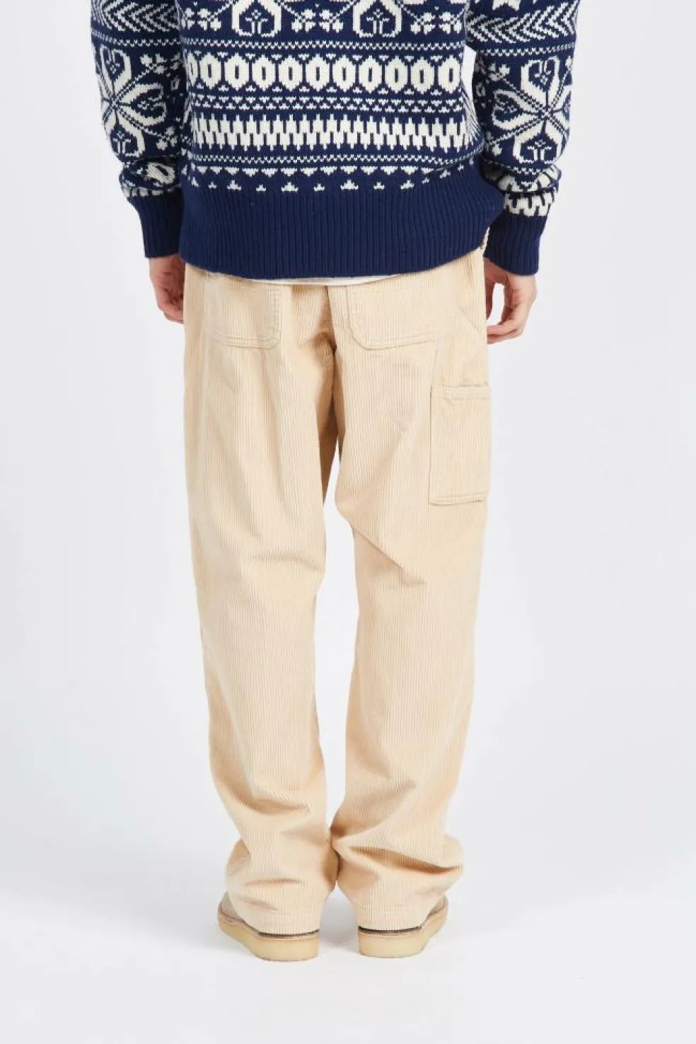 BIG TIMER CORD PANT - Pantalon | Beige