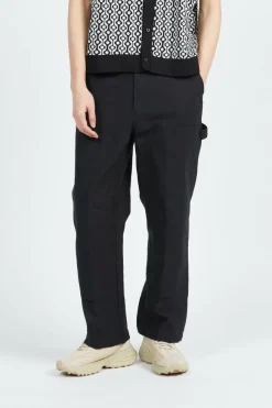BIG TIMER TWILL DBL KNEE PANT - Pantalon | Noir