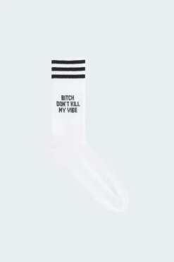 BITCH DON’T KILL MY VIBE - Chaussettes | Blanc