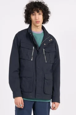 BLOUSON 4 POCHES BADGE BRODE POITRINE SCHOTT - Veste | Bleu