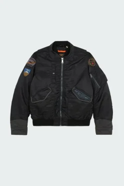 BOMBERS CWU AVEC BADGES - Blouson | Noir