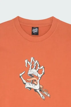 Bone Hand Cruz Front T-Shirt - T-shirt | Marron