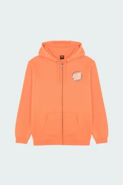 Breaker Check Opus Dot Zip Hood - Hoodie zippé | Orange