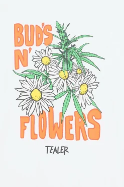 BUDS N FLOWER - T-shirt | Blanc