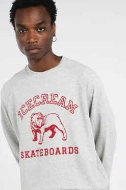 BULLDOG CRNECK HEATHER - Sweatshirt | Gris