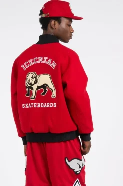 BULLDOG VARSITY - Blouson | Rouge