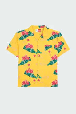 BUNKER - Chemise - Brixton x COCA COLA | Jaune