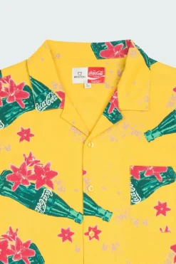 BUNKER - Chemise - Brixton x COCA COLA | Jaune