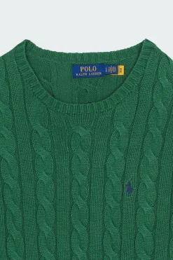 Cable-Knit Cotton Sweater - Pull | Vert